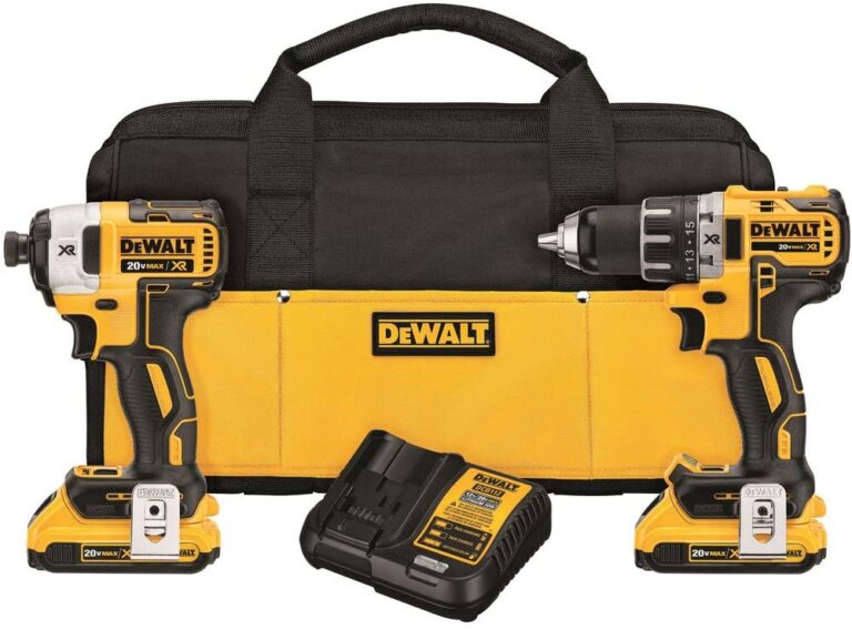 Dewalt Brand 20V MAX Cordless Drill Combo Kit with Brushless Motors